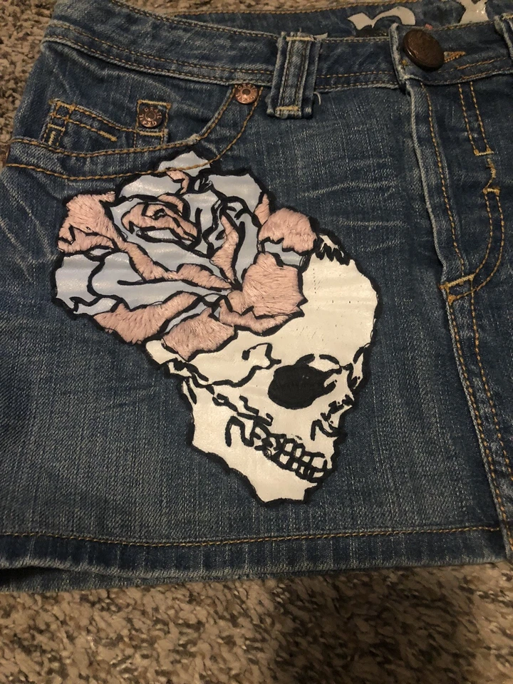 Faldas para mujer Grail azul índigo W28 Foto 3 de 4