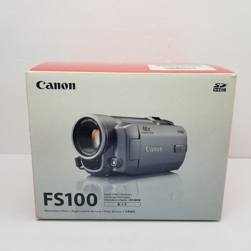Canon FS100 Digital Video Camcorder 48x/2000x Zoom W/Box Power Cord Remote +More - Picture 20 of 22