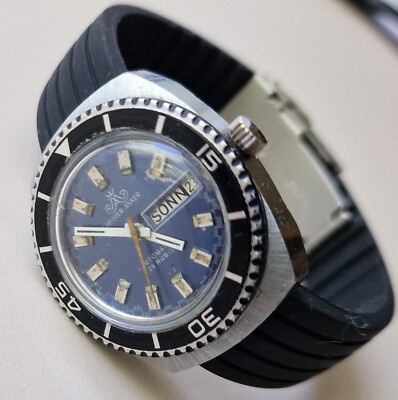 Vintage MEISTER ANKER DIVER Automatic Day/Date FB226 German Made From 70's