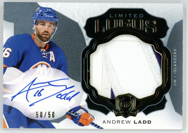 2016-17 Upper Deck The Cup Andrew Ladd Limited Logos Patch Auto 50/50 #LL-AL