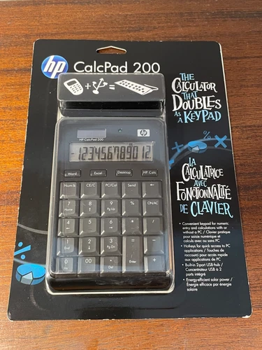 HP CalcPad 200 HP Calculatrice + Usb = Clavier  Neuf sous Emballage (A4-99/3)