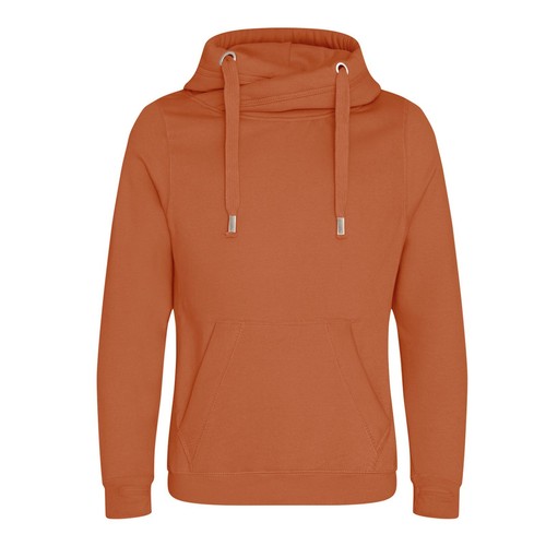 Chunky High Cross Neck Hoodie Hooded 