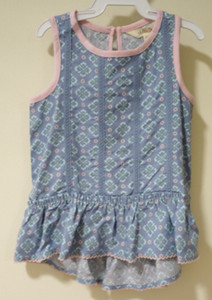 NEW Matilda Jane Blue/Pink Floral Top Girl's Size 10