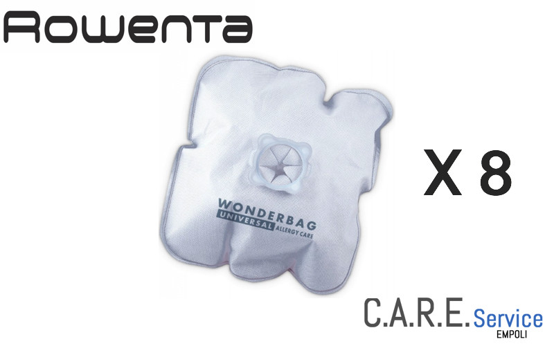 SACCHETTI ASPIRAPOLVERE WONDERBAG ROWENTA ALLERGY CARE 8 SACCHI ENDURA 2 CF 3221613011208