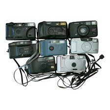 For Parts or Collection  8pcs 35mm Photo Film Cameras, Canon, Pentax etc.