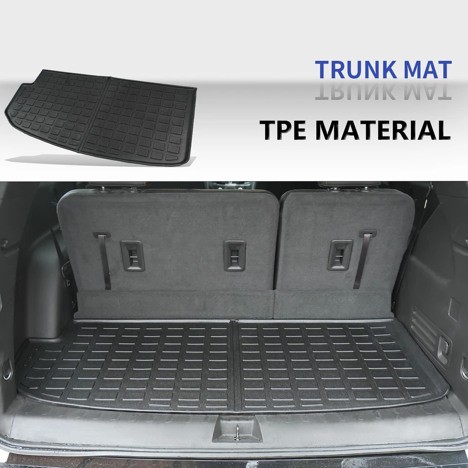 For 2018-2024 Chevy Traverse Floor Mats Backrest Mat Cargo Trunk Liners - Image 3 of 4