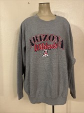 Vintage 90s University of Arizona Wildcats Sweatshirt Gray Size 2XL Starter