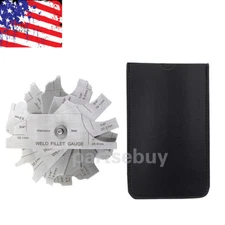 7piece Fillet Weld Set Gage Rl Gauge Welding Inspection Test Ulnar Metric & Inch