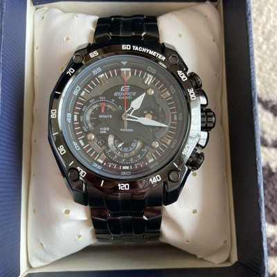Casio EDIFICE All Black Model EF-550 | eBay