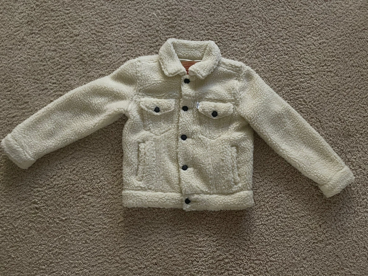 Levi s Sherpa Jacket Kids Size 5 6 eBay