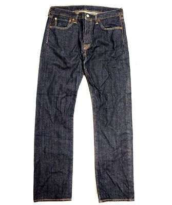 Levi's 501 Jeans Herren W32 L31 Altered Blue Denim Straight Regular Fit Etikett 32x32