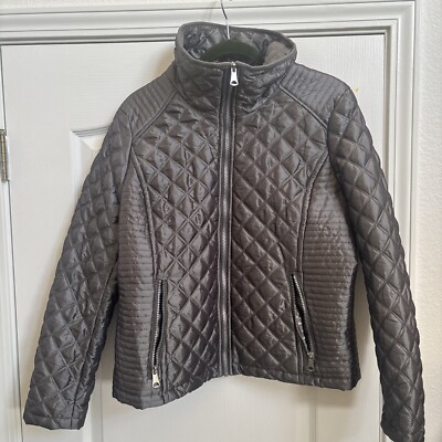Marc New York Andrew Marc Women's Lightweight Quilted Jacket Size Gray Puffer