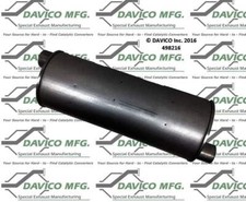 Exhaust Muffler-direct Fit Muffler Davico 498216