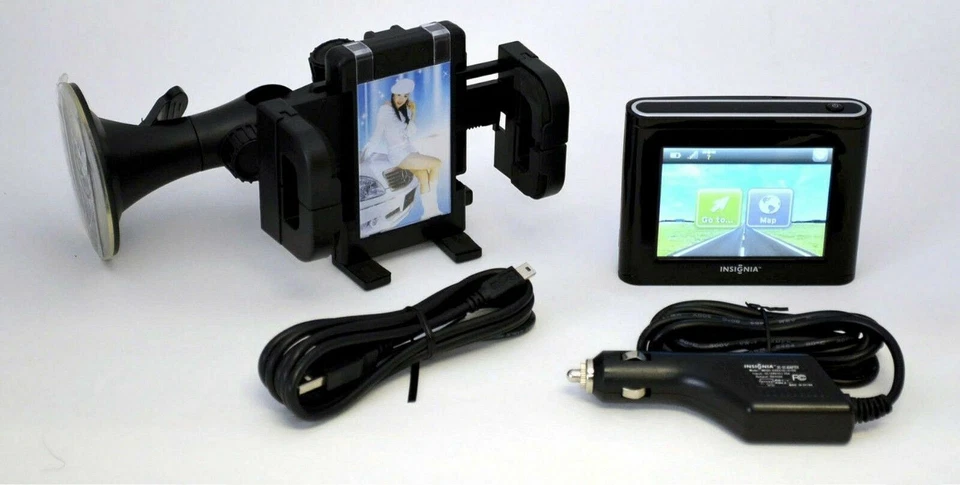 Insignia NS-CNV10 Car Portable GPS Navigator Unit Set 3.5" LCD text-to-speech - Image 2 of 3