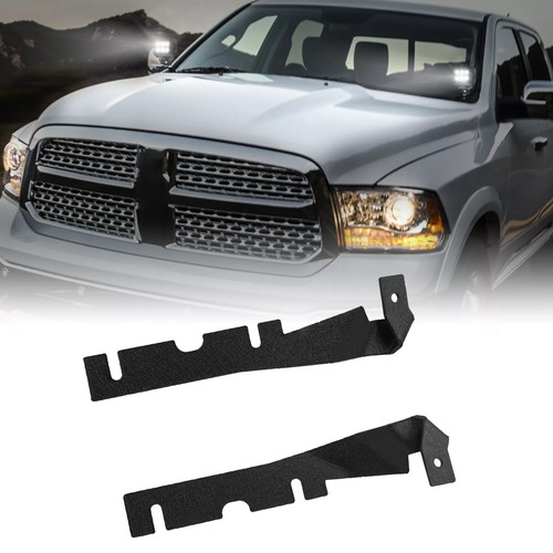 For 09-18 Dodge RAM 1500/2500/3500 Hood Ditch LED Light Brackets Mount Wire Kit - Foto 5 di 20