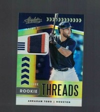 2020 Absolute Baseball Rookie Threads Abraham Toro #RT-AT GOLD #10/10!!!