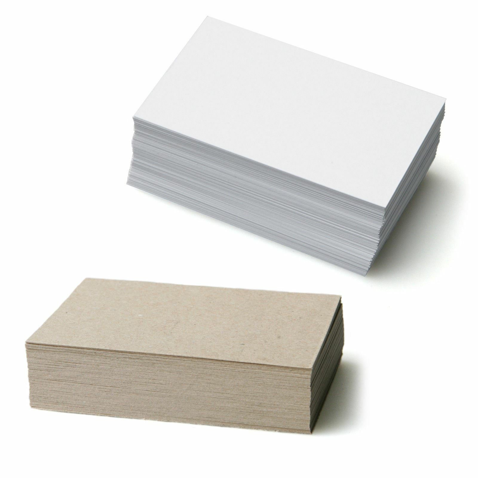 Blank Business Cards - White 350gsm or Kraft 280gsm - Appointment -  Flash cards