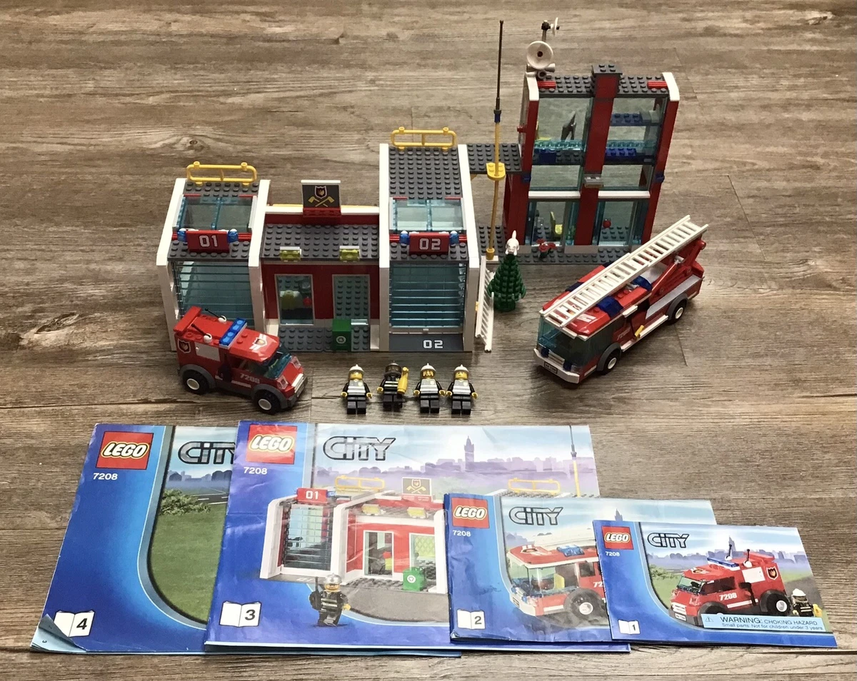 studieafgift Withered skud Lego City 7208 Fire Station 100% Complete With Instructions Hard To  Find!🇺🇸 | eBay