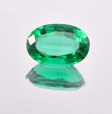 12 x 20  MM Huge 18.05 Ct Natural Green Zambian Emerald Gemstone (GIT) Certified