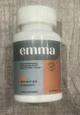 EMMA Gut Health 60 Capsules Gas Relief Bloating Constipation Support EXP 05/2027