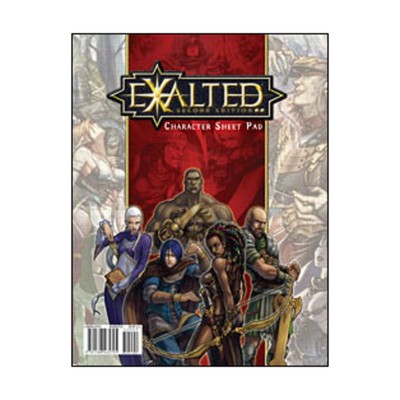 White Wolf Exalted 2nd Ed Character Sheet Pad VG+