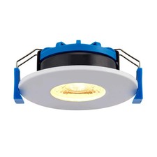 7W CCT LED Fire Rated Shower Downlight IP65 White Dimmable 68mm cutout 32mm high