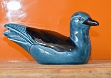 Poole Pottery Blue Glazed Hollow cast Seagull  8 cms high