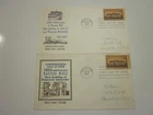 2 US COVER 1956 NASSAU HALL FDC #1083 2 RARE THERMOGRAPHED CACHETS