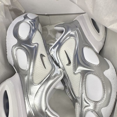 Nike Air Max Muse Women's Sneakers White Metallic Silver Mesh FV1920-100