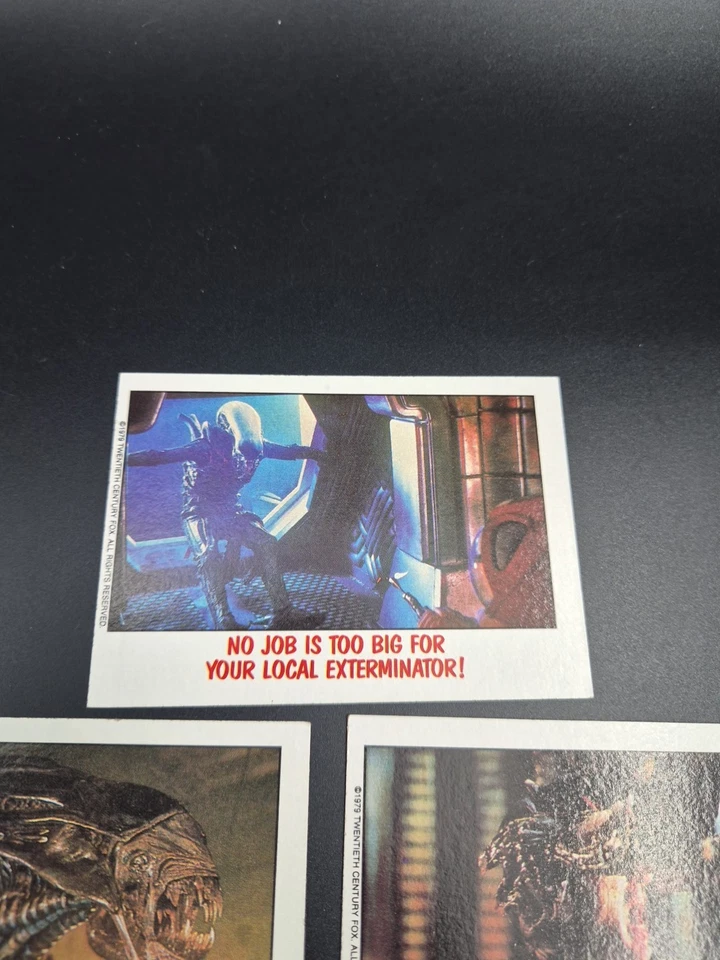 1988 Topps Fright Flicks #40 #46 #70 Alien Horror/Sci-Fi Cards - Image 4 of 4