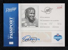 2021 Panini Prestige NFL Passport Signatures Jaylen Waddle #PA-JW Auto 0gv7