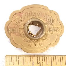 Slingerland 1937-43 Tan/Brass Cloud Badge Radio King Snare/Bass Drum +OG Grommet