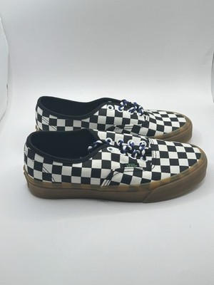 Women s Size 6 Vans Authentic Sneakers Shoes Checkered Black And White (500714)