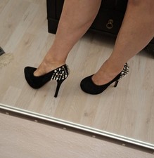 extravagant High Heels mit Nieten Wow Effekt  Must Have Gr. 39 gerne getragen💫