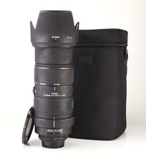 Sigma EX 50-500mm F4-6.3 DG APO HSM Zoom Lens Nikon Front & Rear Lens Cap & Hood