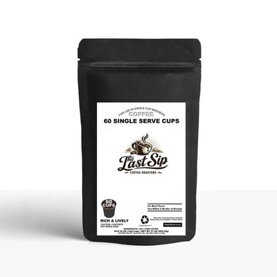 Premium Coffee Capsules - 60 Pack Single Serve Coffee Capsules