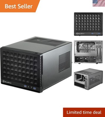 Ultra-Compact Mini-ITX Computer Case with Mesh Front in Black - SST-SG13B