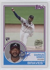 2024 Topps Archives 1983 Fan Favorite Auto Darius Vines #83FF-DV Auto 0vp1