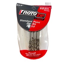RotoZip Standard Point Zip Bit ZB10 1/8" 10 Bits Standard Point Drywall