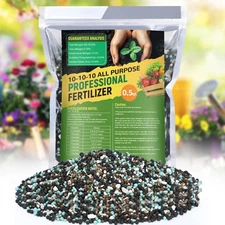 10-10-10 Slow-Release Premium Fertilizer - All-Purpose Plant Food for Indoor ...