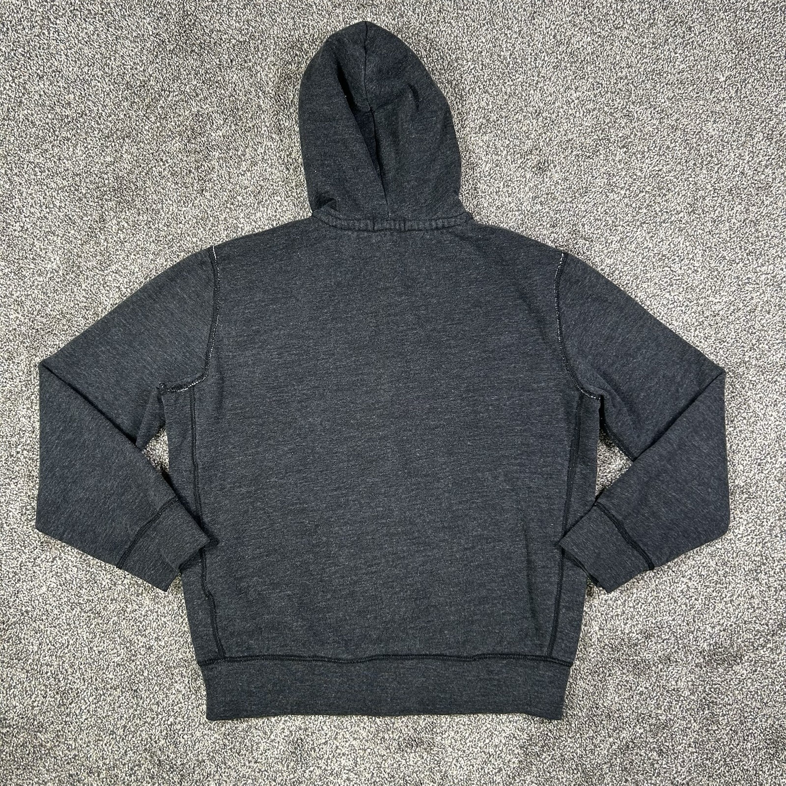 Polo Ralph Lauren giacca da pista con cappuccio uomo grande grigio pony pile full zip pesante