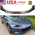 Front Bumper Lip Splitter Spoiler Body Kit For Mazda MX-5 Miata Carbon Fiber Red
