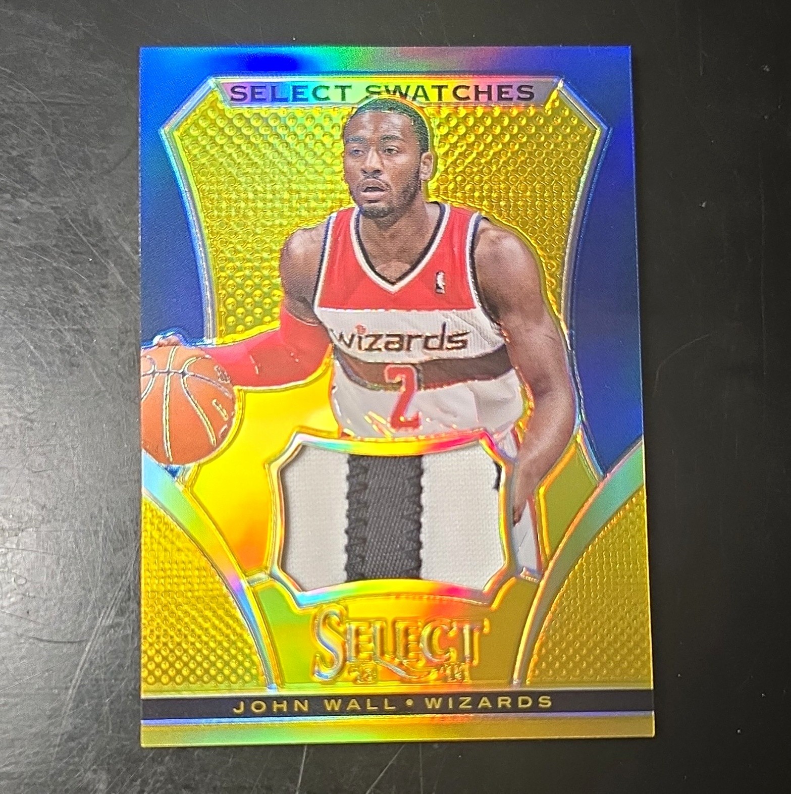 Panini 2013-14 Select Swatches John Wall Wizards Gold Prizm 2/10 Jersey Match