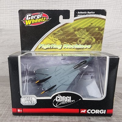 Corgi Wheelz Fighting Machines F-14 Tomcat US Navy Diecast Fighter Jet 20012 NEW