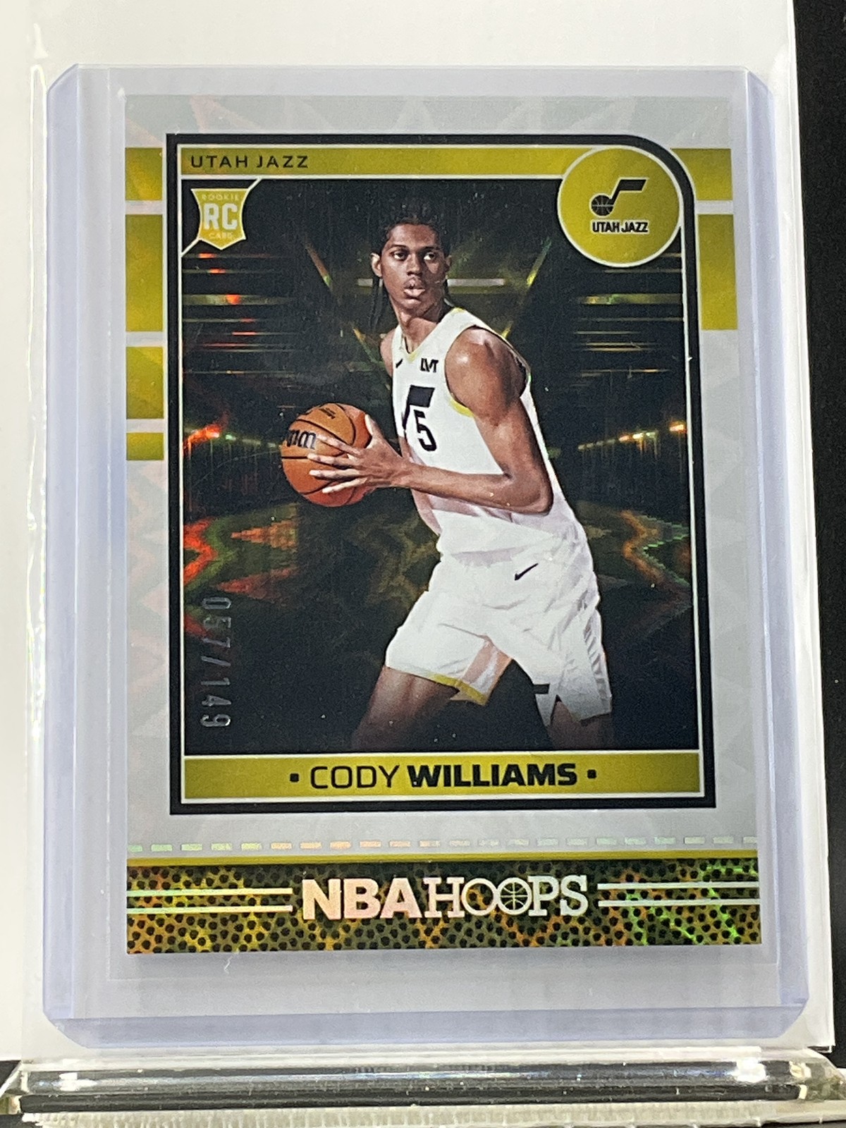 2024-25 Hoops #240 Cody Williams - White Explosion  /149 - RC - 18987