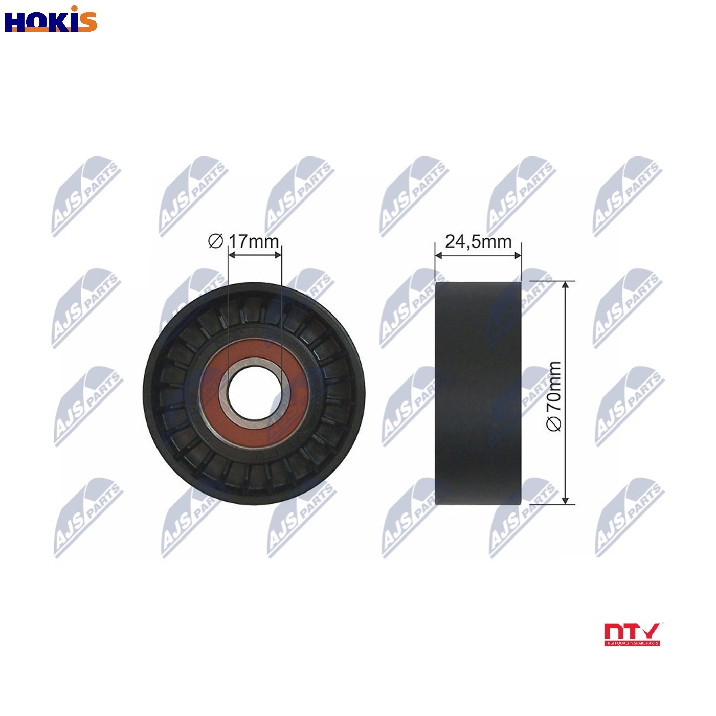 Multi-ribbed V-belt tensioner RNK-TY-029 NTY for TOYOTA SUBARU - Image 10