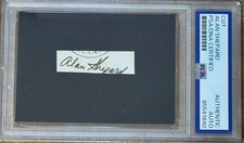 Alan Shepard Signed Autographed Cut Moonwalker Space Apollo PSA/DNA Slabbed