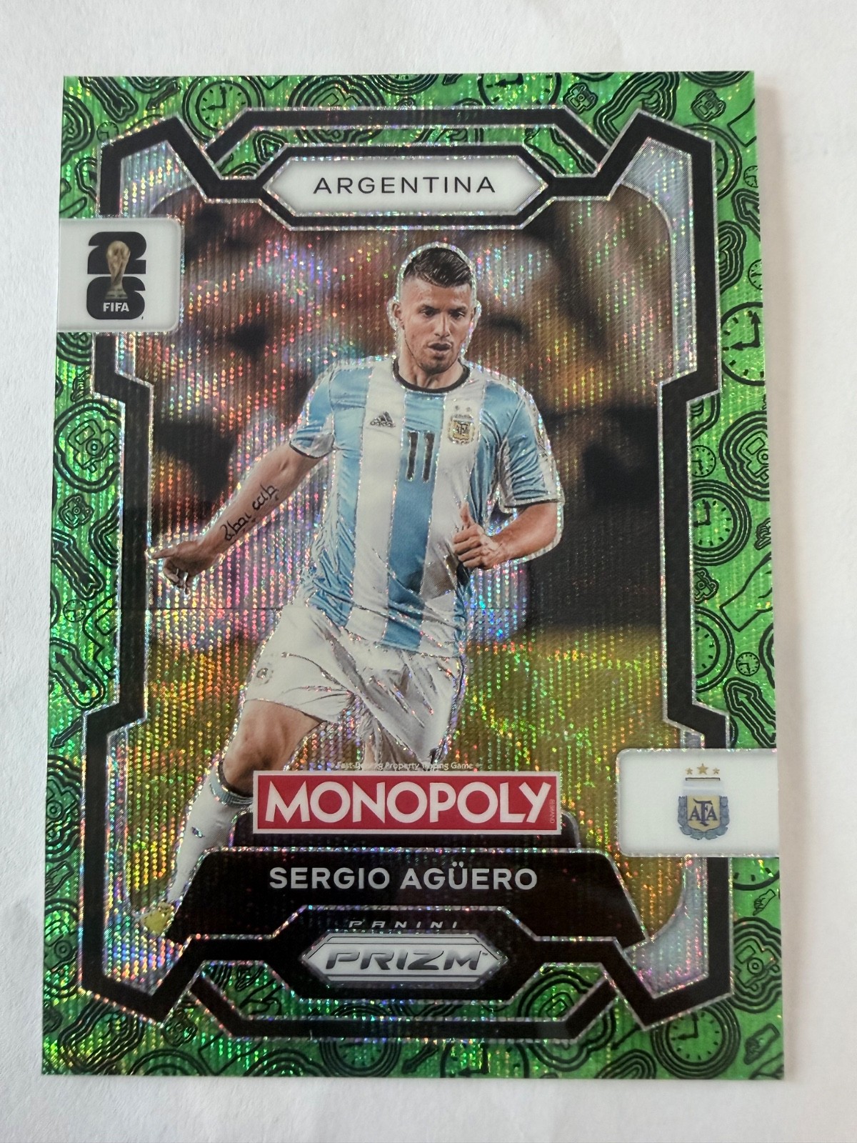 10 Card Argentina Soccer Lot Maradona Lautaro Martinez /399 Aguero Prizm Monopol view 10