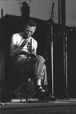Chet Baker American jazz trumpeter in concert Vienne July 11 1985 Old Photo 11