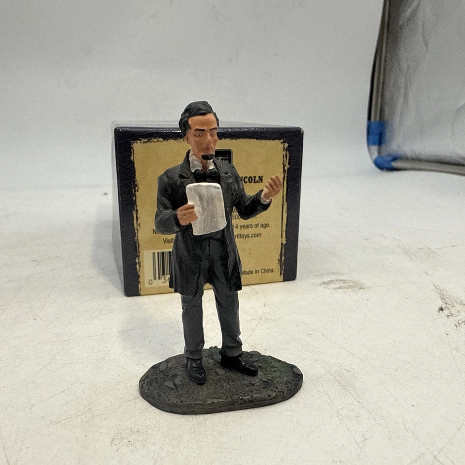 W. BRITAIN ABRAHAM LINCOLN 00272 LÍDERES SOLDADO LÍDER GUERRA CIVIL AMERICANA - Imagem 4 de 4